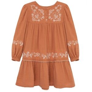 Peek Embroidered Kids Dress size 10 boho